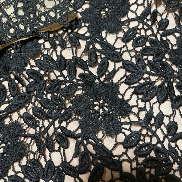 Nude black dress with lining, size L - Picture 3 of 10